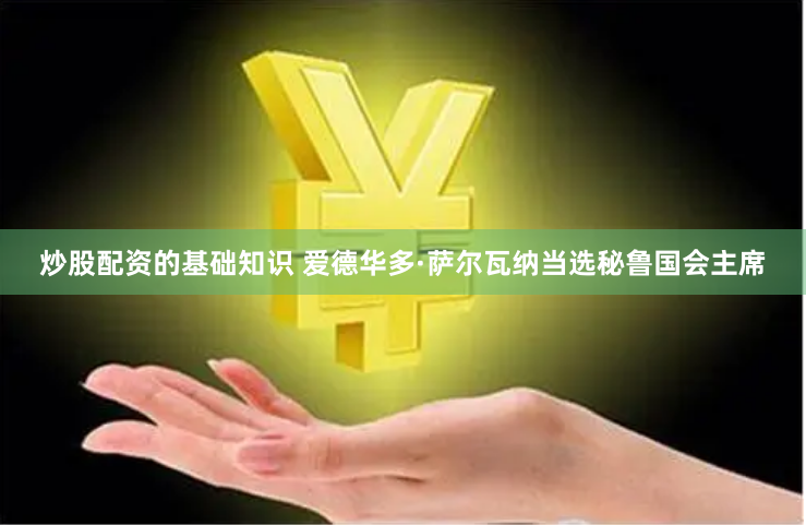 炒股配资的基础知识 爱德华多·萨尔瓦纳当选秘鲁国会主席